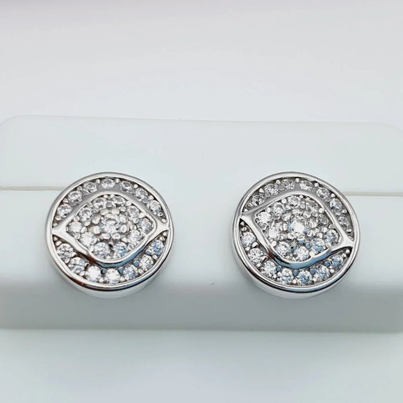 - 925 Sterling Silver Cubic Zirconia Earrings U19254546